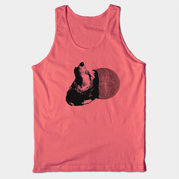 Dog and circle. unique Tank Top by Aspita